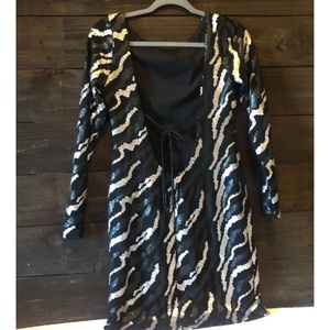 Jump Apparel Sequins Mini Dress Medium